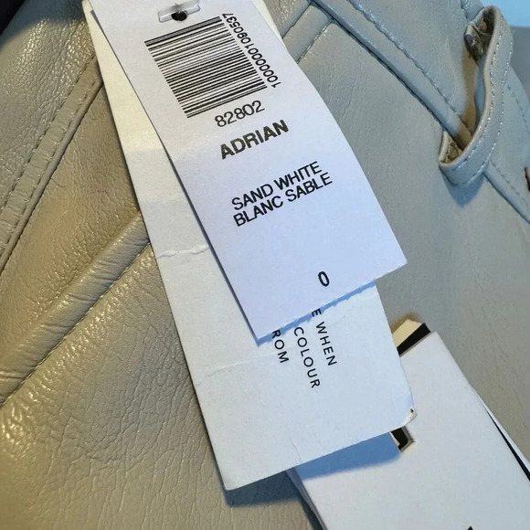 BABATON Sand White WIDE LEG VEGAN LEATHER SHORTS WOMEN SIZE 0 Article #82802 - Picture 2 of 8